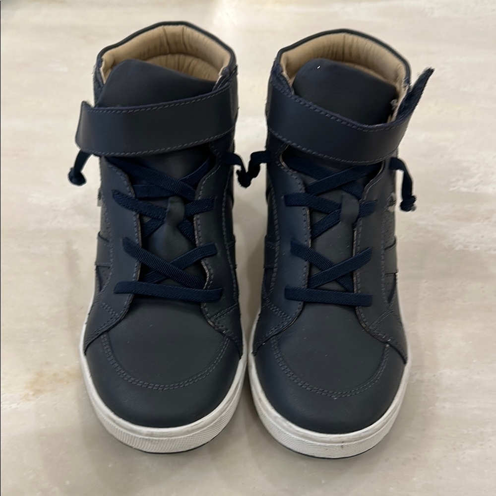 Kids OLD SOLES Navy Blue High-Top Sneakers Worn once